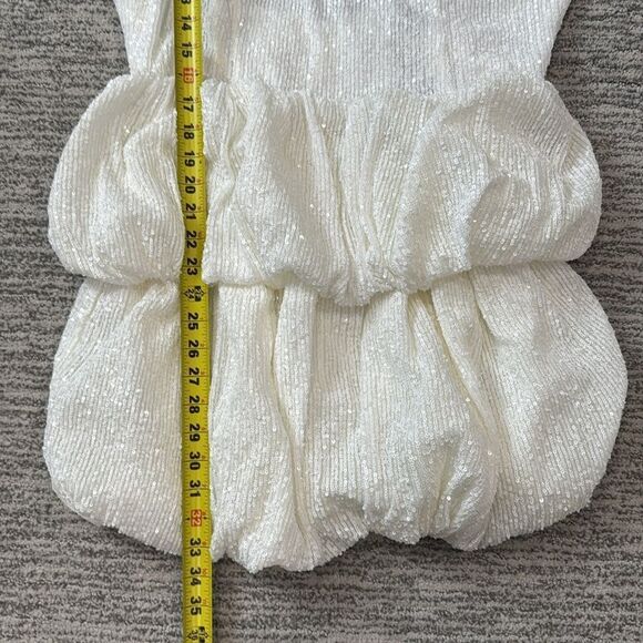 NWT NBD Revolve  Katrine Mini Dress in Optic White Large - Picture 10 of 14